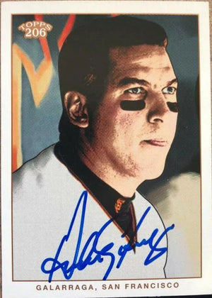 Andres Galarraga Signed 2002 Topps 206 Baseball Card - San Francisco Giants - PastPros