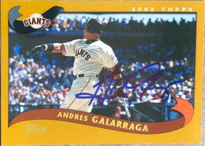 Andres Galarraga Signed 2002 Topps Baseball Card - San Francisco Giants - PastPros
