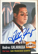 Andres Galarraga Signed 2002 Topps Heritage Baseball Card - San Francisco Giants - PastPros