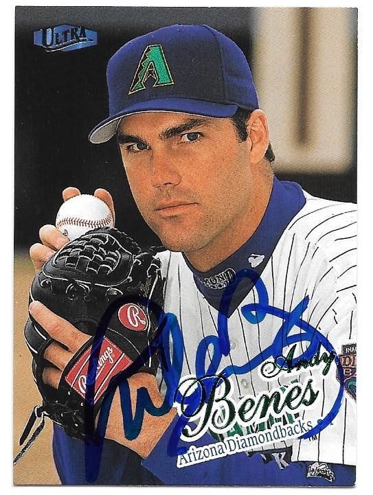 Andy Benes Signed 1998 Ultra Baseball Card - Arizona Diamondbacks - PastPros