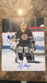 Andy Moog Signed 8x10 Color Photo - Boston Bruins (black) - PastPros