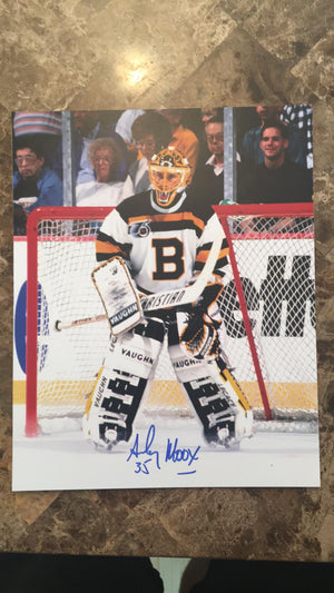 Andy Moog Signed 8x10 Color Photo - Boston Bruins - PastPros