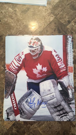 Andy Moog Signed 8x10 Color Photo - Team Canada - PastPros