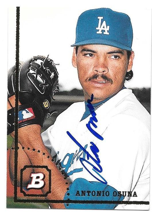 Antonio Osuna Signed 1994 Bowman Baseball Card - Los Angeles Dodgers - PastPros