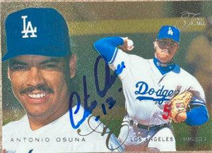 Antonio Osuna Signed 1995 Flair Baseball Card - Los Angeles Dodgers - PastPros