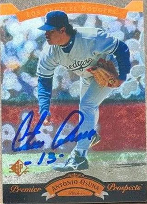 Antonio Osuna Signed 1995 SP Baseball Card - Los Angeles Dodgers