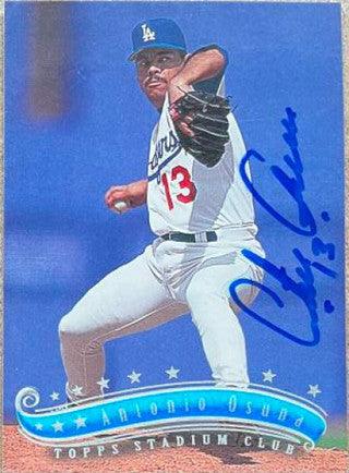 Antonio Osuna Signed 1997 Stadium Club Baseball Card - Los Angeles Dodgers - PastPros