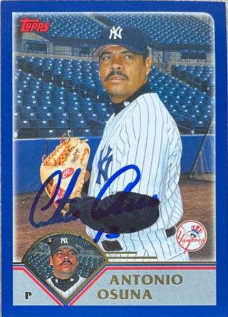 Antonio Osuna Signed 2003 Topps Baseball Card - New York Yankees - PastPros