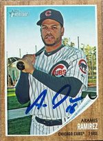 Aramis Ramirez Signed 2011 Topps Heritage Baseball Card - Chicago Cubs