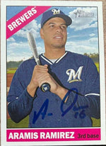Aramis Ramirez Signed 2015 Topps Heritage Baseball Card - Milwaukee Brewers