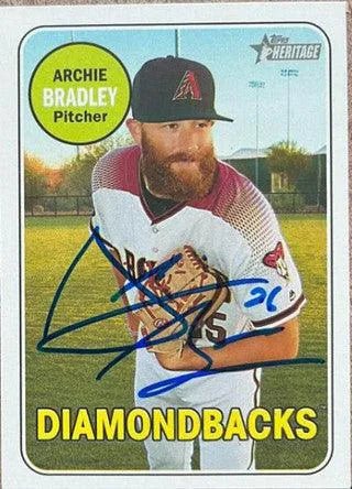 Archie Bradley Signed 2018 Topps Heritage Baseball Card - Arizona Diamondbacks