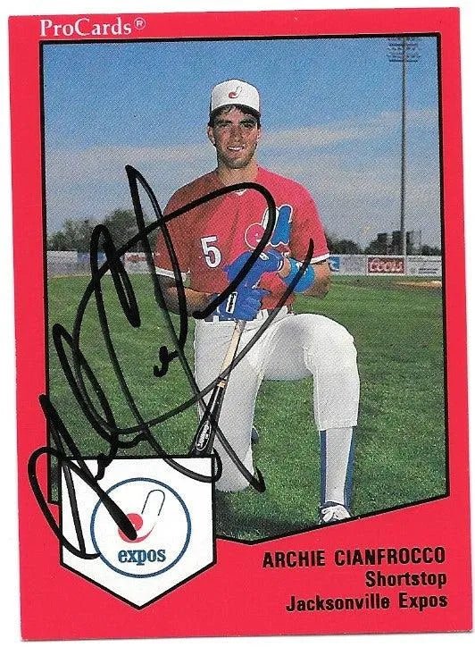 Archie Cianfrocco Signed 1994 Classic Baseball Card - Jacksonville Expos