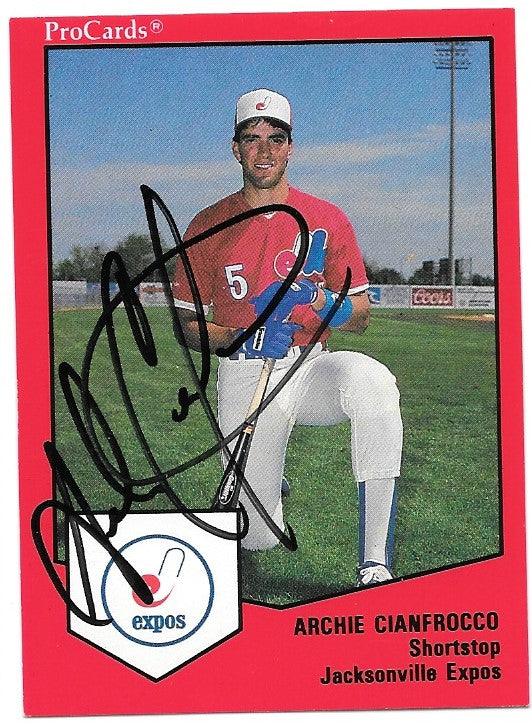 Archie Cianfrocco Signed 1994 Classic Baseball Card - Jacksonville Expos - PastPros