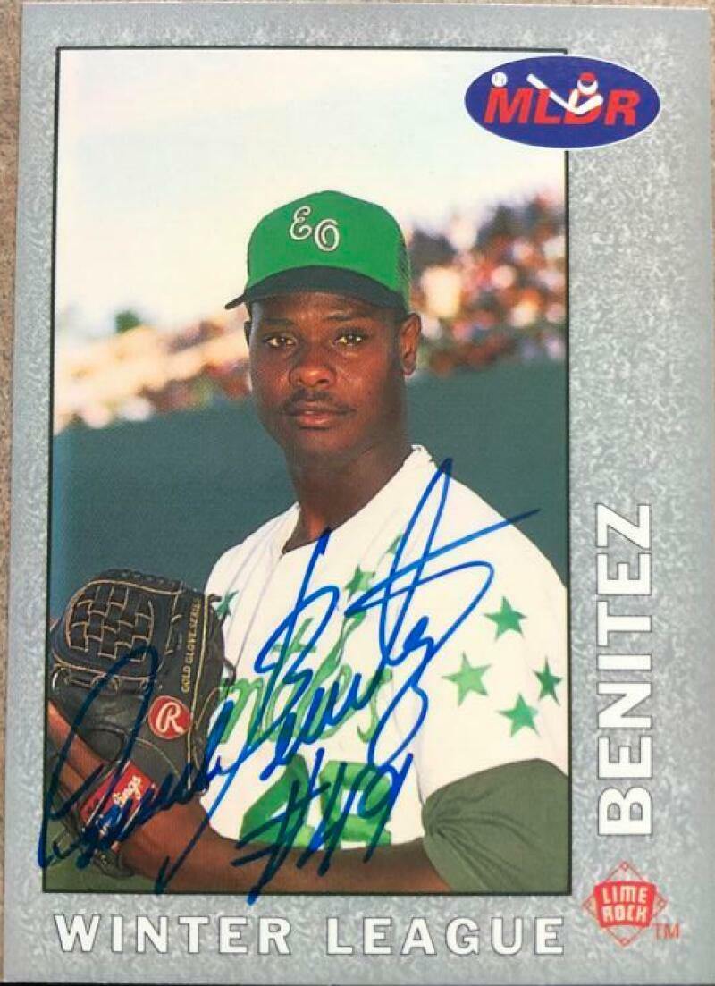 Armando Benitez Signed 1993 Lime Rock Dominican Winter League Baseball Card - PastPros