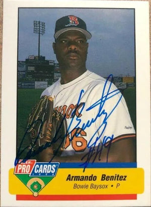 Armando Benitez Signed 1994 Fleer ProCards Baseball Card