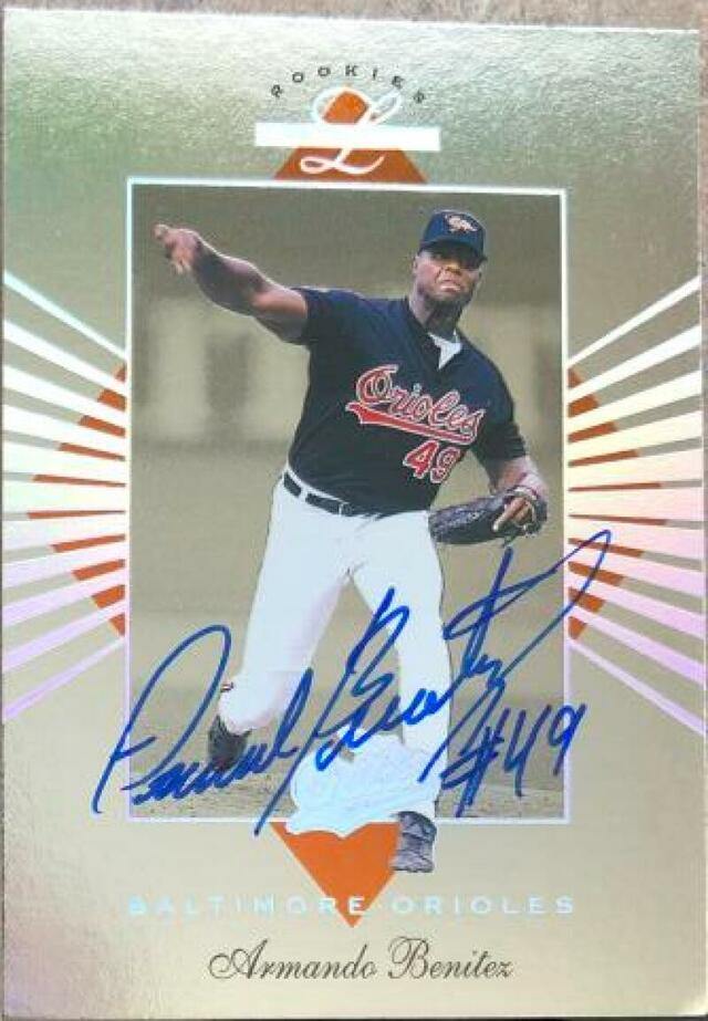 Armando Benitez Signed 1994 Leaf Limited Rookies Baseball Card - Baltimore Orioles - PastPros
