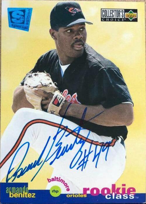Armando Benitez Signed 1995 Collector's Choice Special Edition Baseball Card - Baltimore Orioles - PastPros
