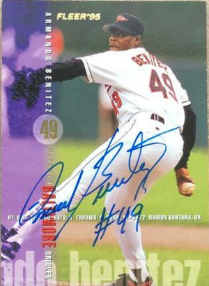 Armando Benitez Signed 1995 Fleer Baseball Card - Baltimore Orioles - PastPros