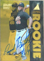 Armando Benitez Signed 1995 Pinnacle Zenith Baseball Card - Baltimore Orioles - PastPros