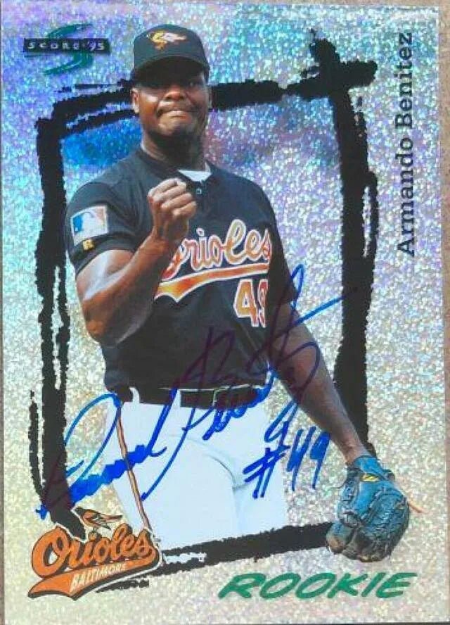 Armando Benitez Signed 1995 Score Platinum Baseball Card - Baltimore Orioles