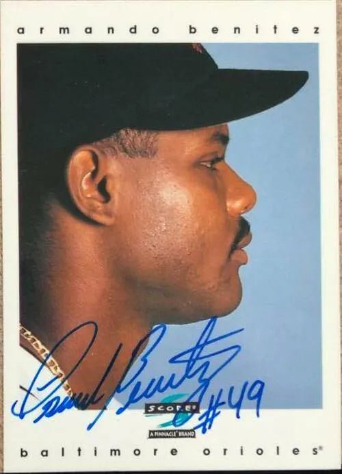 Armando Benitez Signed 1997 Score Baseball Card - Baltimore Orioles