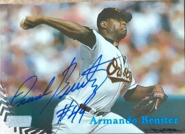 Armando Benitez Signed 1998 Stadium Club Baseball Card - Baltimore Orioles