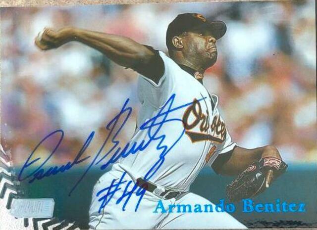Armando Benitez Signed 1998 Stadium Club Baseball Card - Baltimore Orioles - PastPros