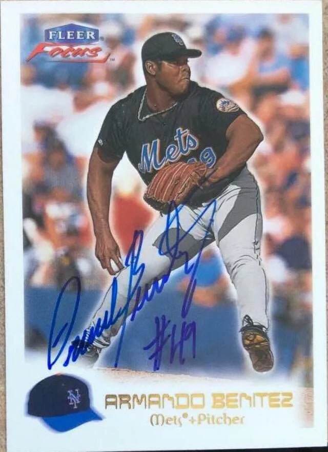 Armando Benitez Signed 2000 Fleer Focus Baseball Card - New York Mets