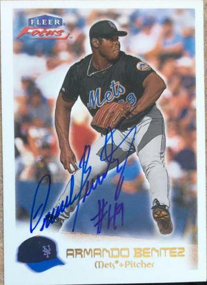 Armando Benitez Signed 2000 Fleer Focus Baseball Card - New York Mets - PastPros