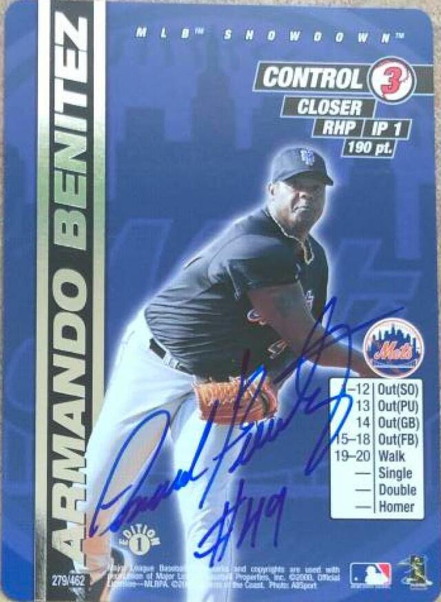 Armando Benitez Signed 2000 MLB Showdown Baseball Card - New York Mets - PastPros