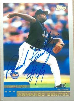 Armando Benitez Signed 2000 Topps Baseball Card - New York Mets - PastPros