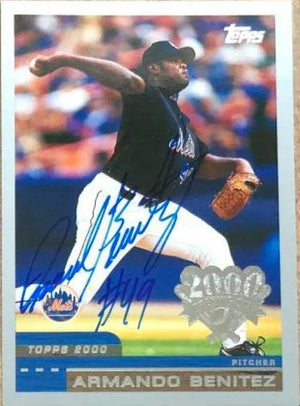 Armando Benitez Signed 2000 Topps Opening Day Baseball Card - New York Mets