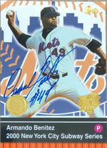 Armando Benitez Signed 2000 Topps Subway Series Baseball Card - New York Mets