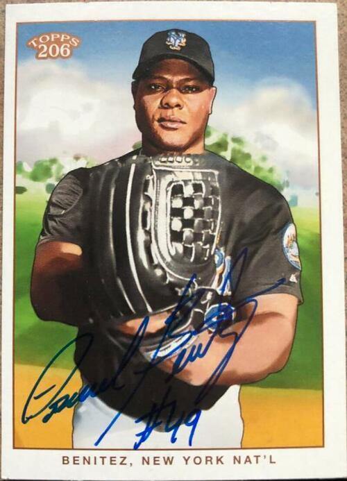 Armando Benitez Signed 2002 Topps 206 Baseball Card - New York Mets - PastPros