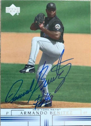 Armando Benitez Signed 2002 Upper Deck Baseball Card - New York Mets
