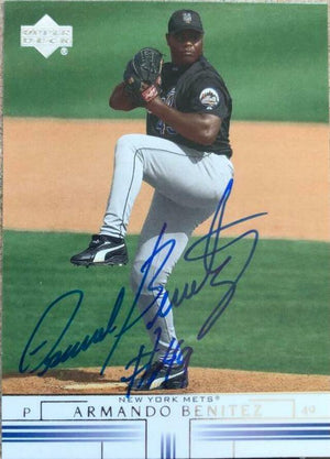 Armando Benitez Signed 2002 Upper Deck Baseball Card - New York Mets - PastPros