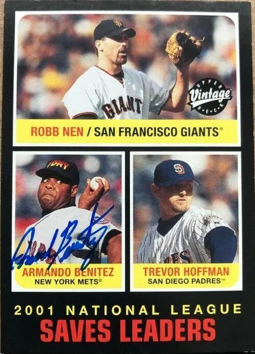 Armando Benitez Signed 2002 Upper Deck Vintage Baseball Card - New York Mets