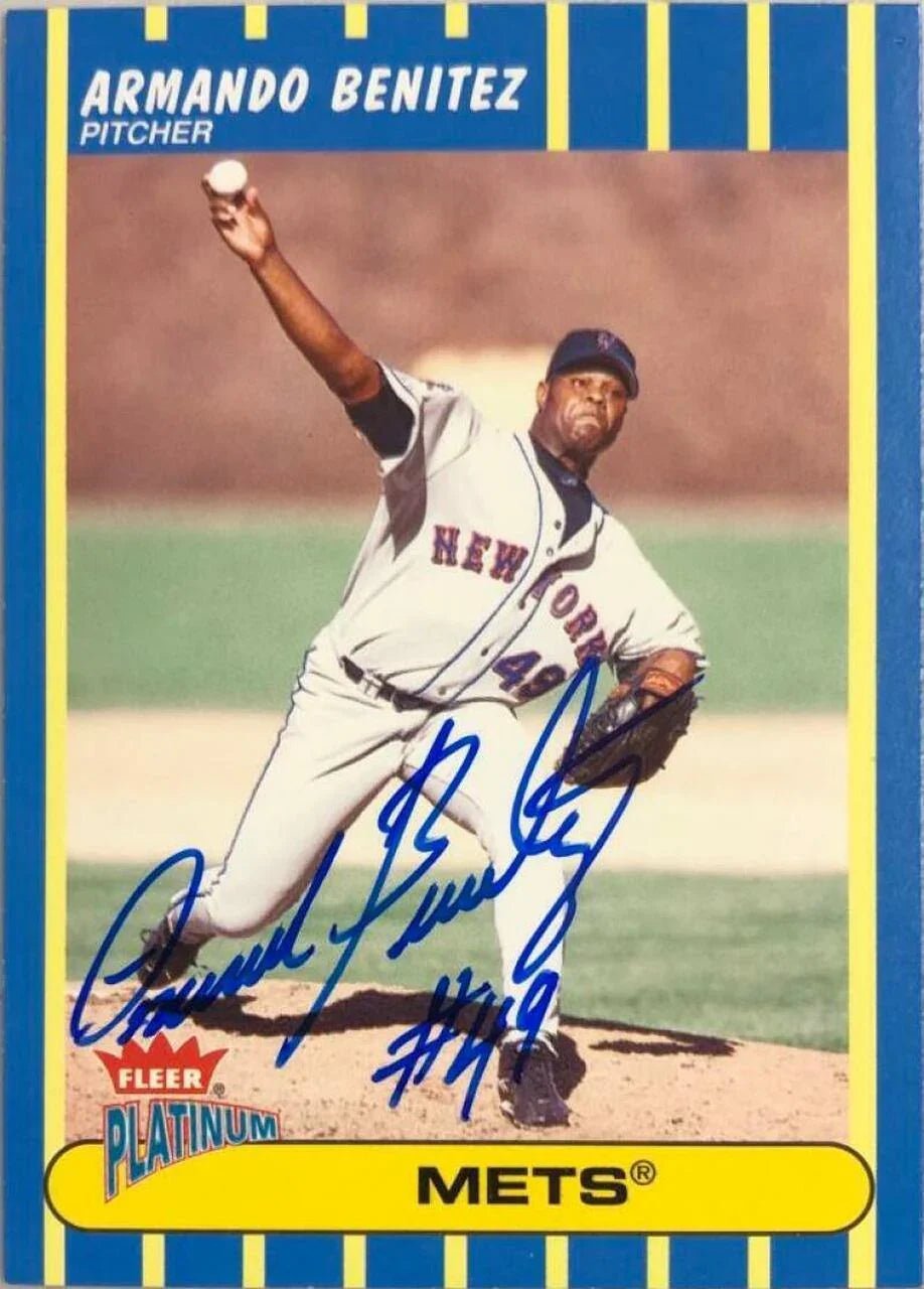 Armando Benitez Signed 2003 Fleer Platinum Baseball Card - New York Mets