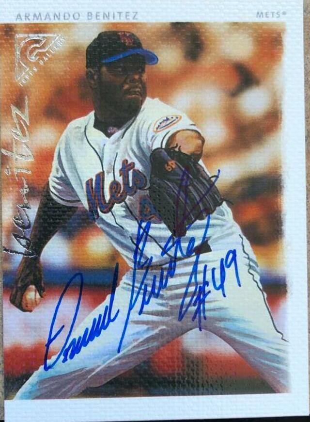 Armando Benitez Signed 2003 Topps Gallery Baseball Card - New York Mets - PastPros