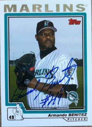 Armando Benitez Signed 2004 Topps Baseball Card - Florida Marlins - PastPros