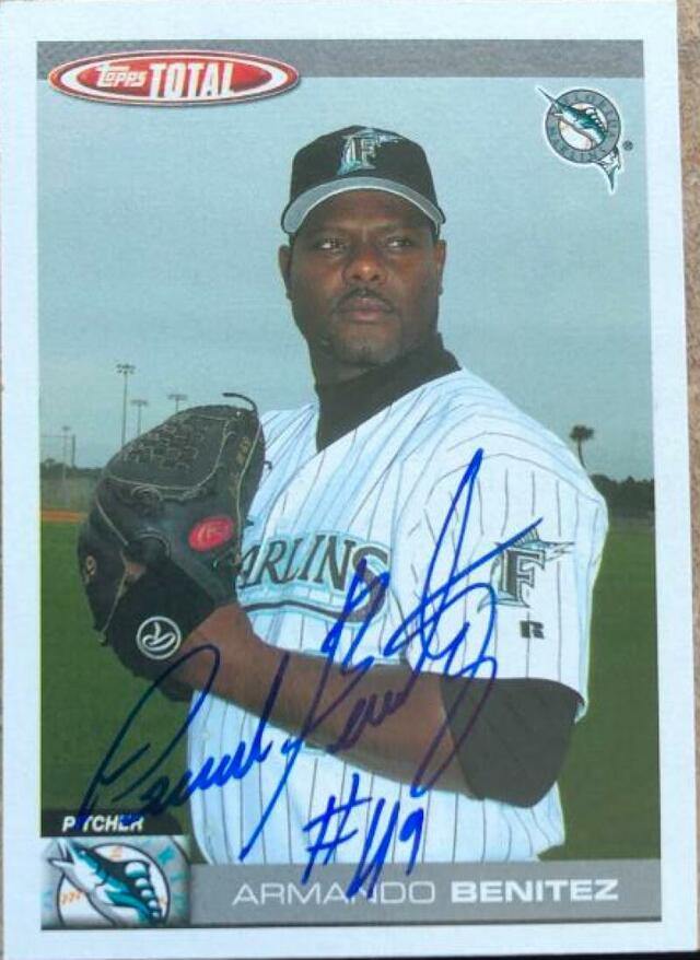 Armando Benitez Signed 2004 Topps Total Baseball Card - Florida Marlins - PastPros