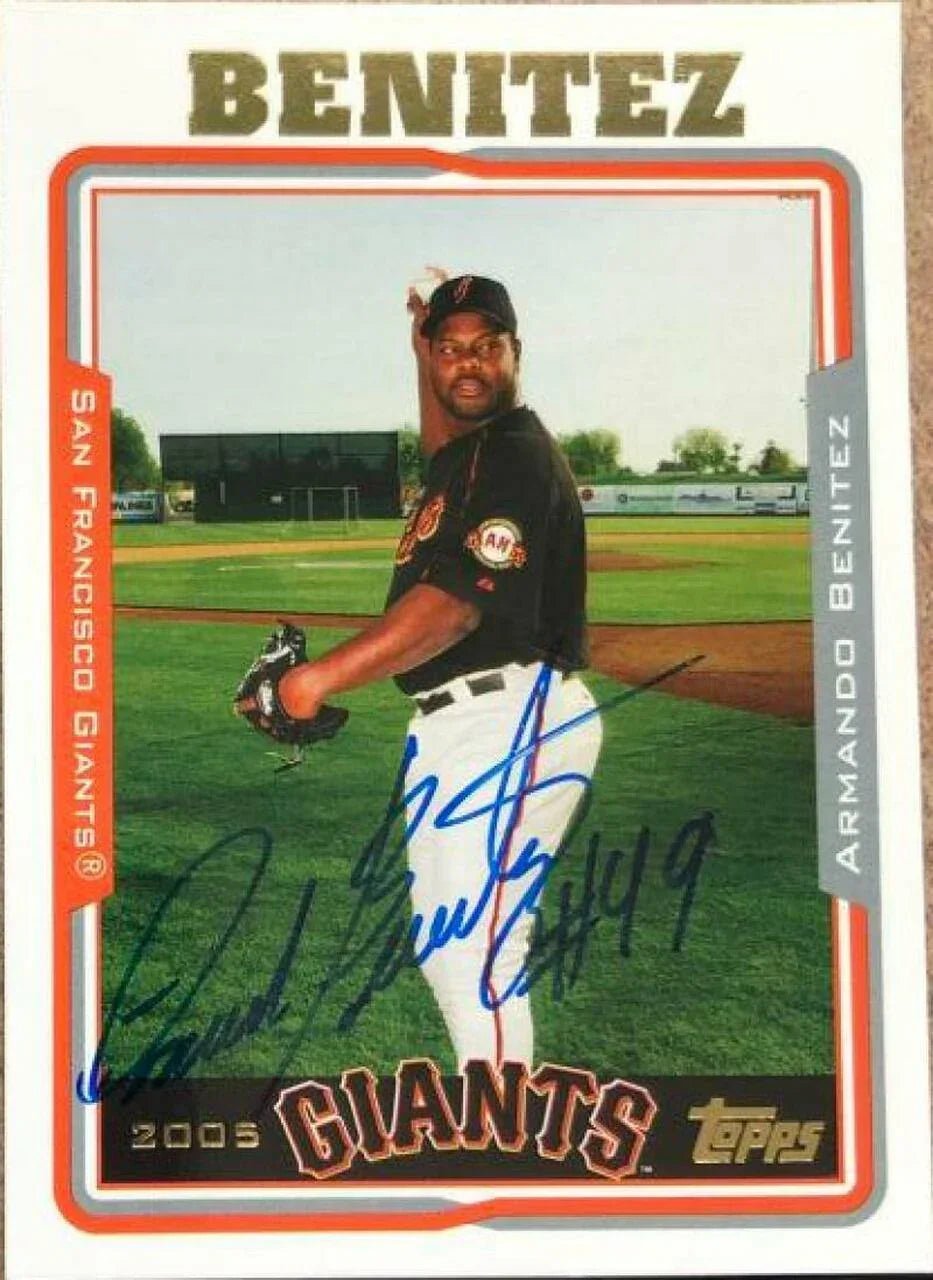 Armando Benitez Signed 2005 Topps Baseball Card - San Francisco Giants