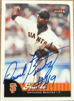 Armando Benitez Signed 2007 Fleer Baseball Card - San Francisco Giants