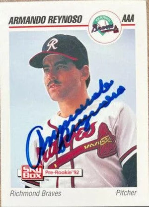 Armando Reynoso Signed 1992 Skybox AAA Baseball Card - Richmond Braves