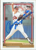 Armando Reynoso Signed 1992 Topps Gold Winner Baseball Card - Atlanta Braves