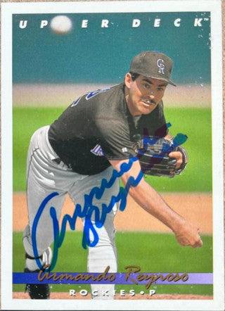 Armando Reynoso Signed 1993 Upper Deck Baseball Card - Colorado Rockies - PastPros