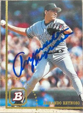 Armando Reynoso Signed 1994 Bowman Baseball Card - Colorado Rockies - PastPros