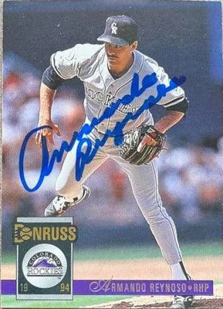 Armando Reynoso Signed 1994 Donruss Baseball Card - Colorado Rockies