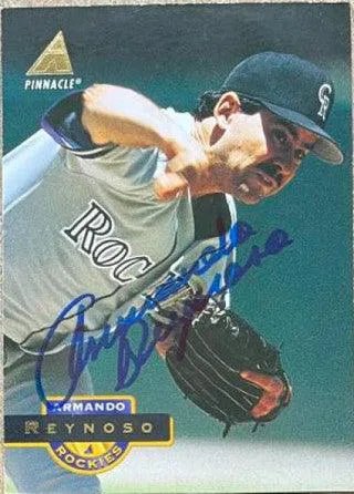 Armando Reynoso Signed 1994 Pinnacle Baseball Card - Colorado Rockies