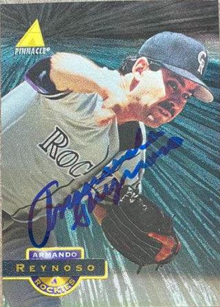 Armando Reynoso Signed 1994 Pinnacle Museum Collection Baseball Card - Colorado Rockies - PastPros